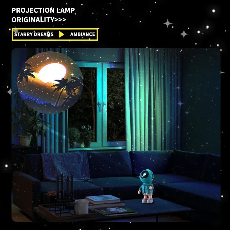 Astronaut Projection Night Light with Rotatable Themes